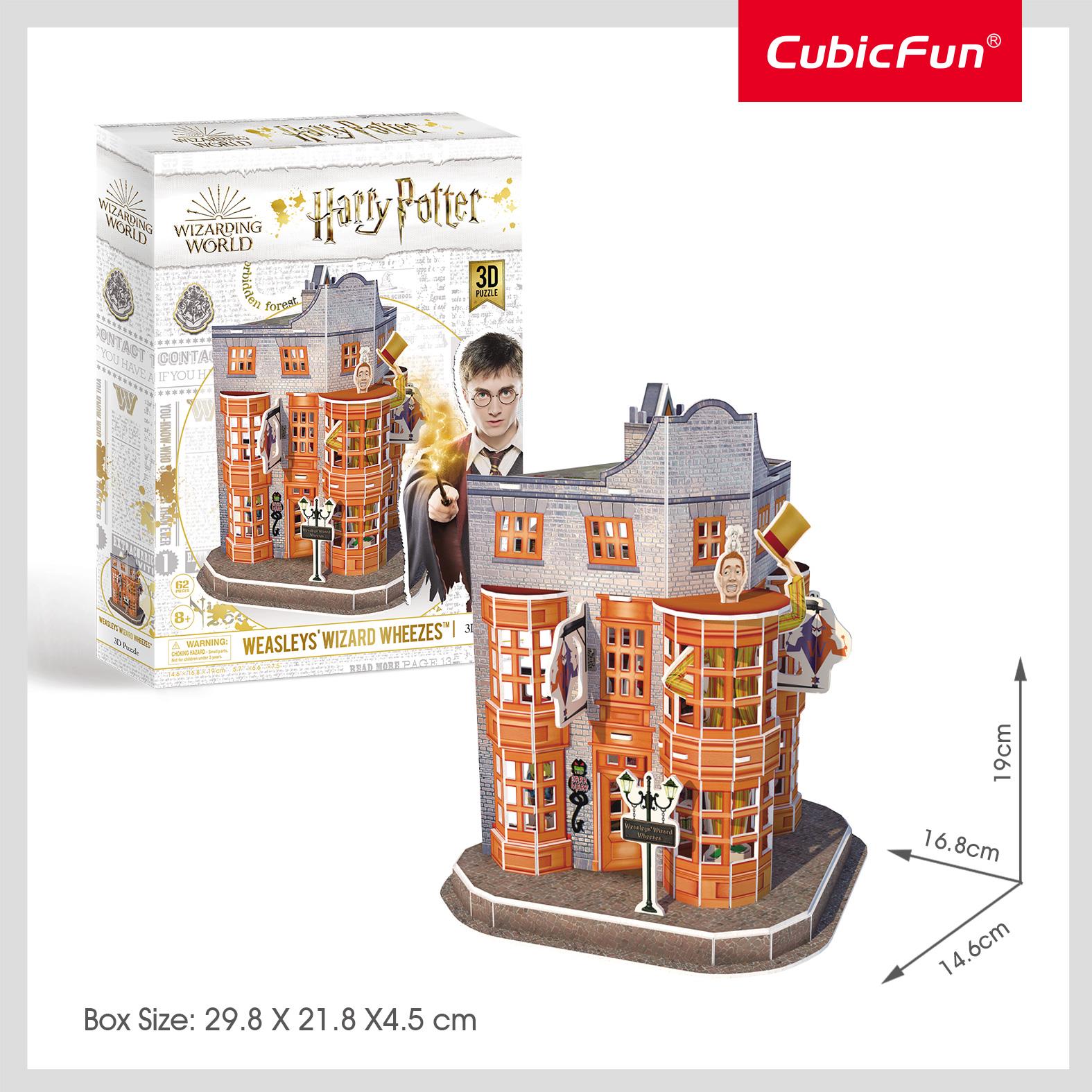 harry potter: weasley's wizard wheezes - 62 piece 3d jigsaw puzzle