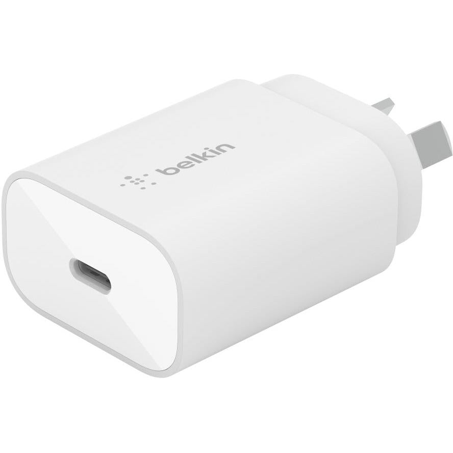 belkin boostup charge 25w usb-c wall charger (white)