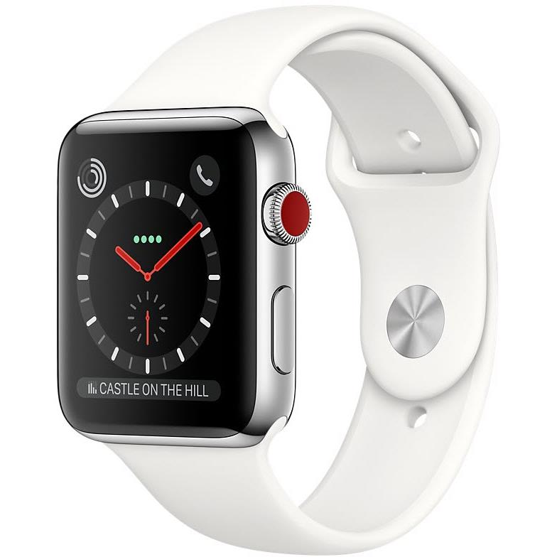 apple watch series 3 38mm stainless steel case gps + cellular