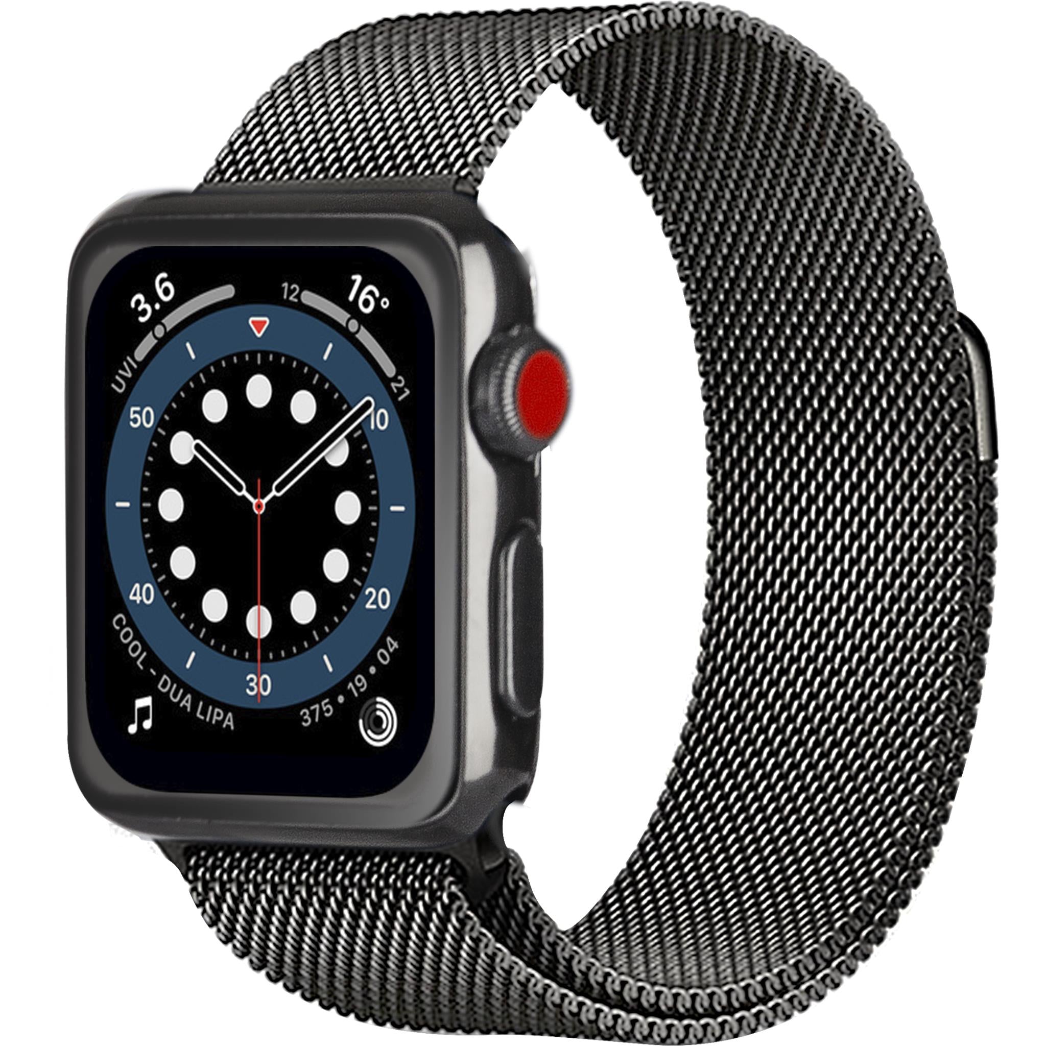 3sixt mesh band for apple watch [38/40mm] (black)