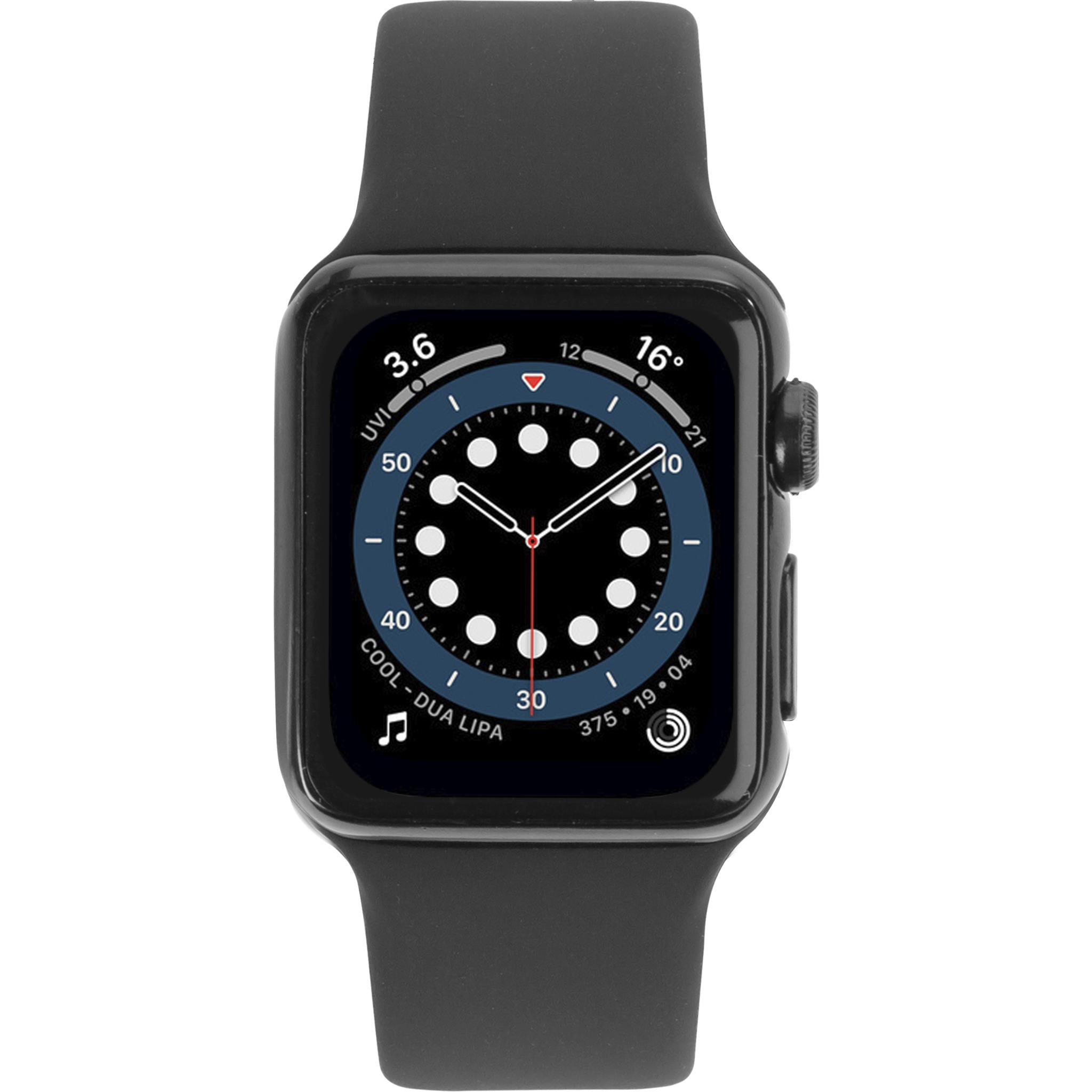 3sixt silicone band for apple watch [42/44mm] (black)