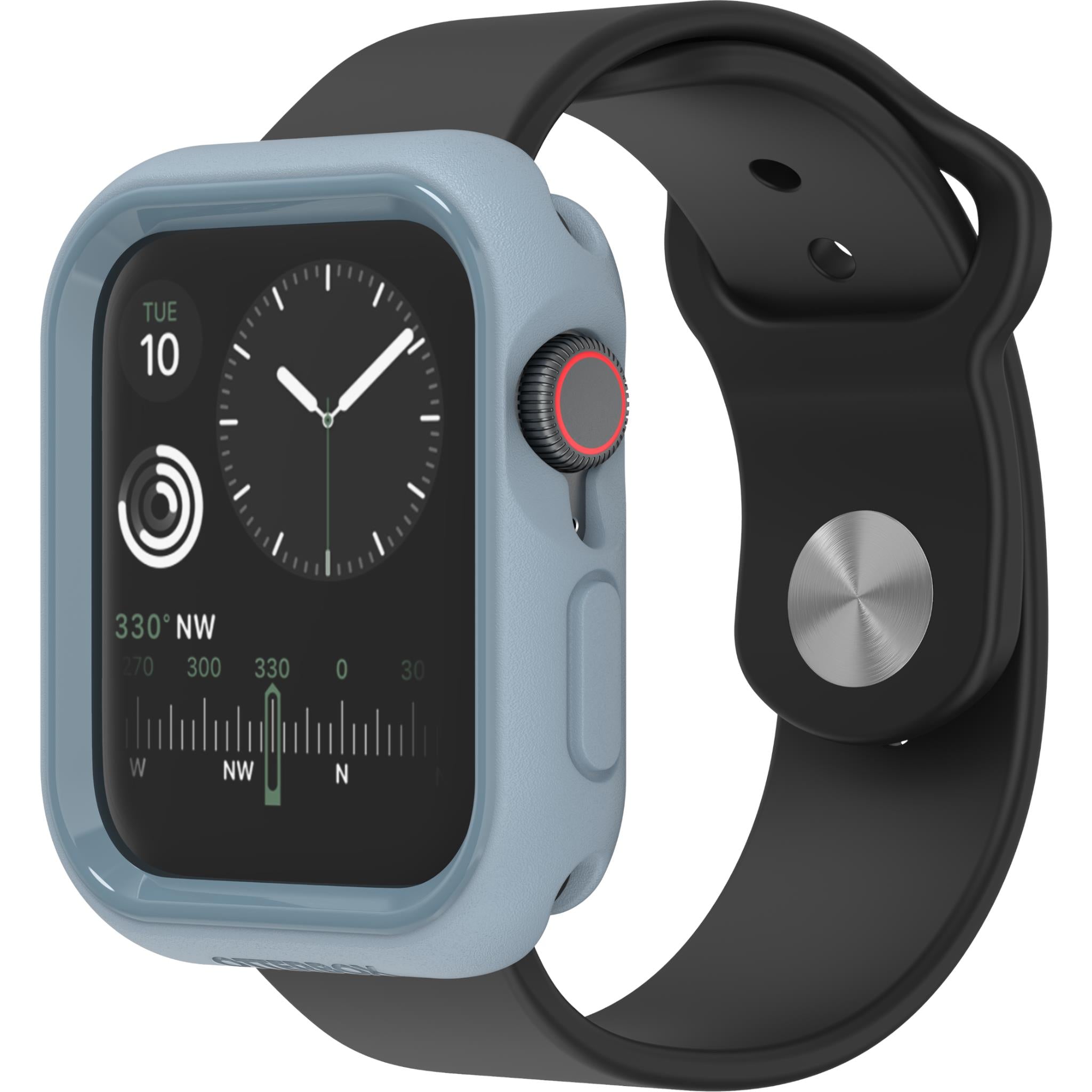 otterbox exo edge case for apple watch series 6/se/5/4 (blue) [44mm]