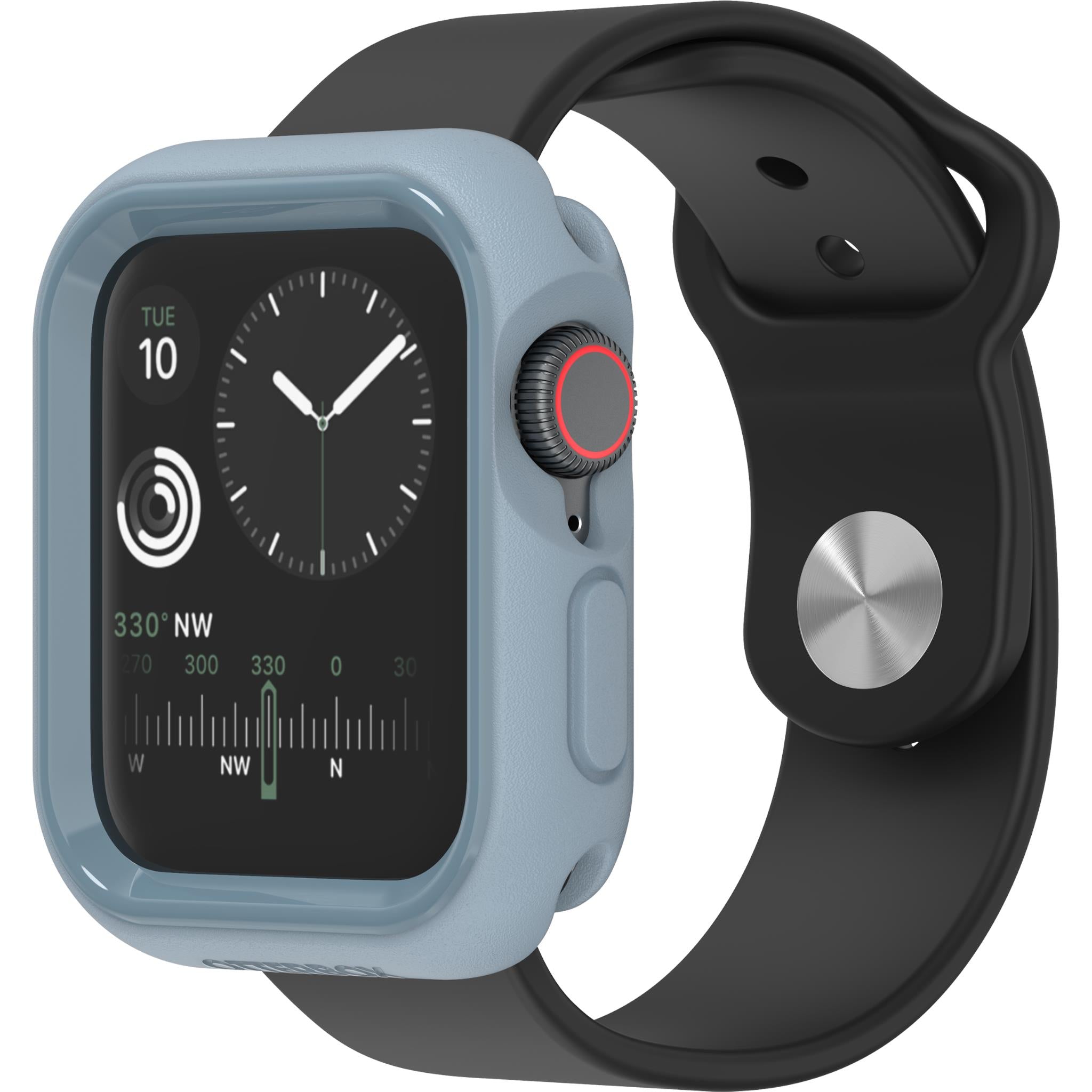 otterbox exo edge case for apple watch series 6/se/5/4 (blue) [40mm]