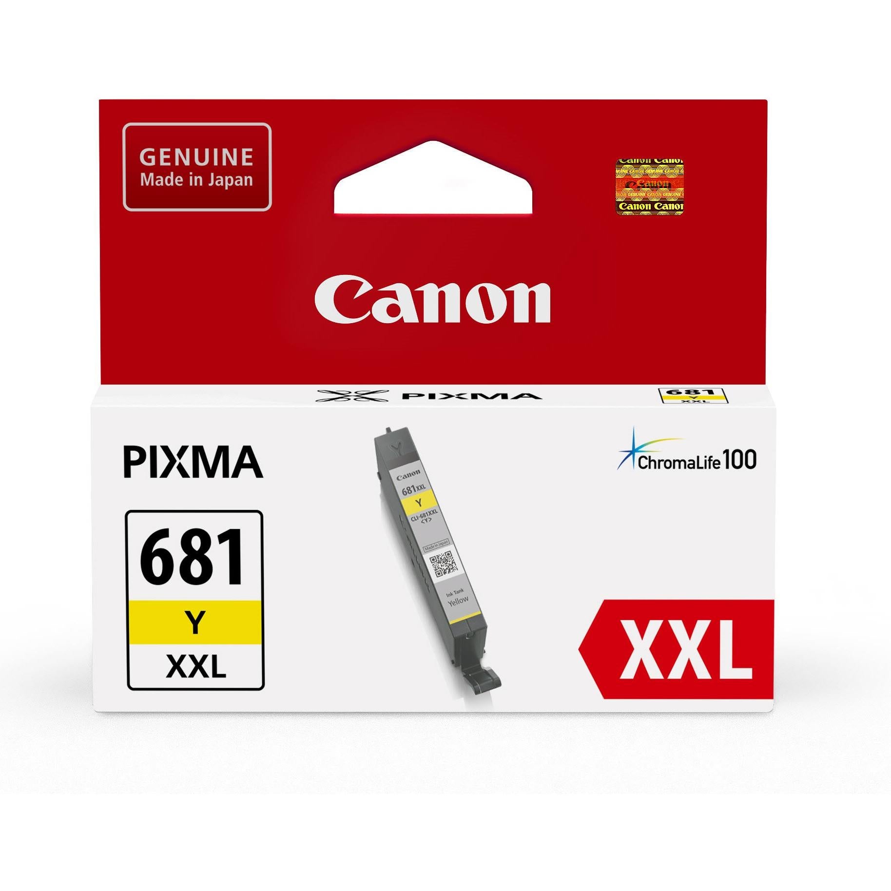 canon pixma cli681xxl extra high capacity ink cartridge (yellow)