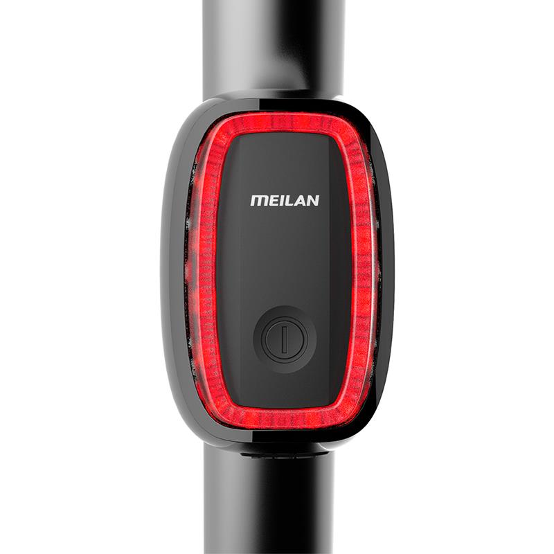 meilan x6 bike rear brake light with smart detection
