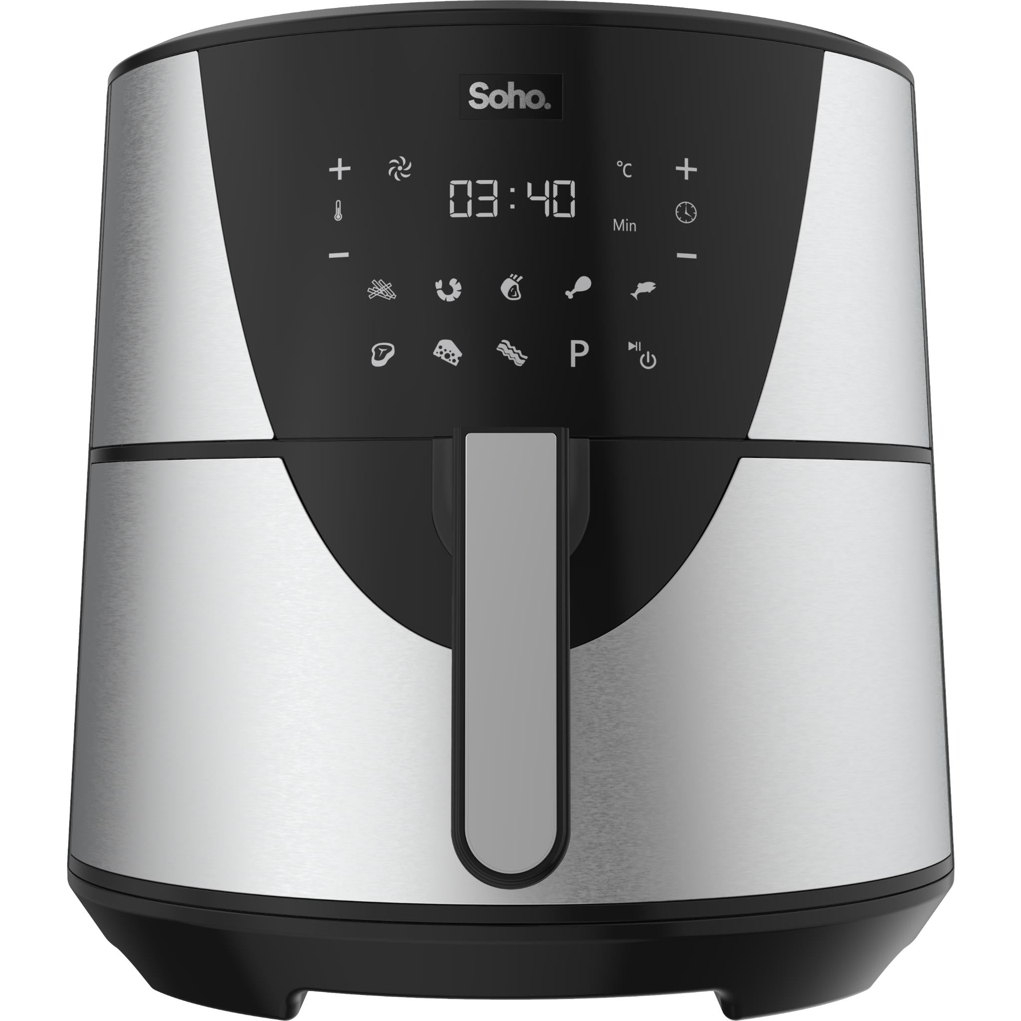 soho familychef 7.5l air fryer with digital touch control