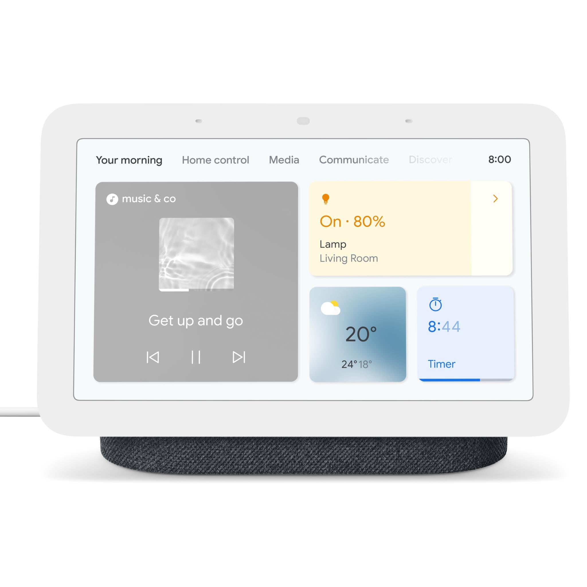 google nest hub 2nd gen smart home display (charcoal)