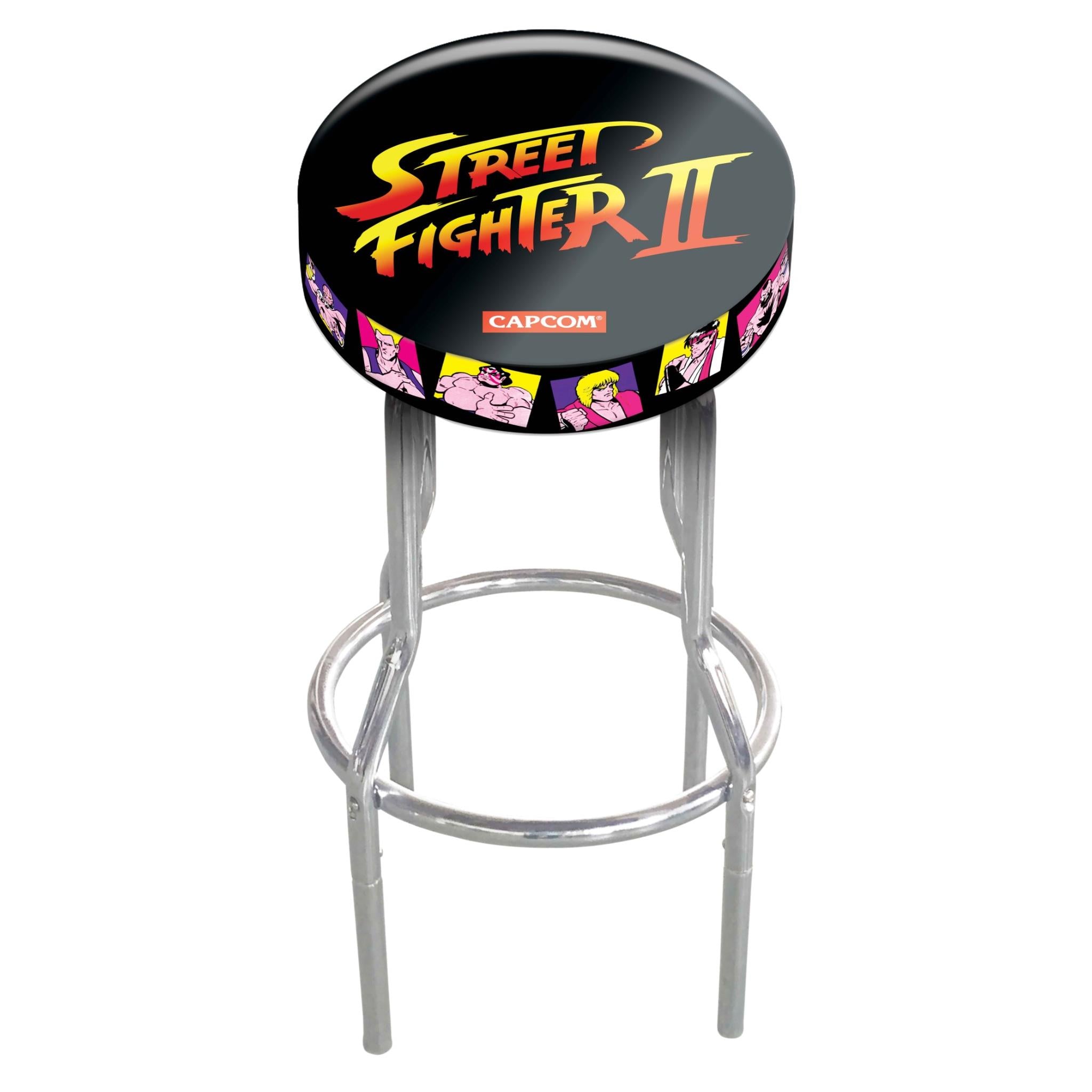 arcade1up adjustable stools street fighter capcom legacy