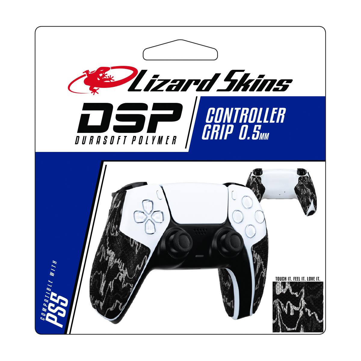 lizard skins dsp controller grip for playstation 5 (black camo)