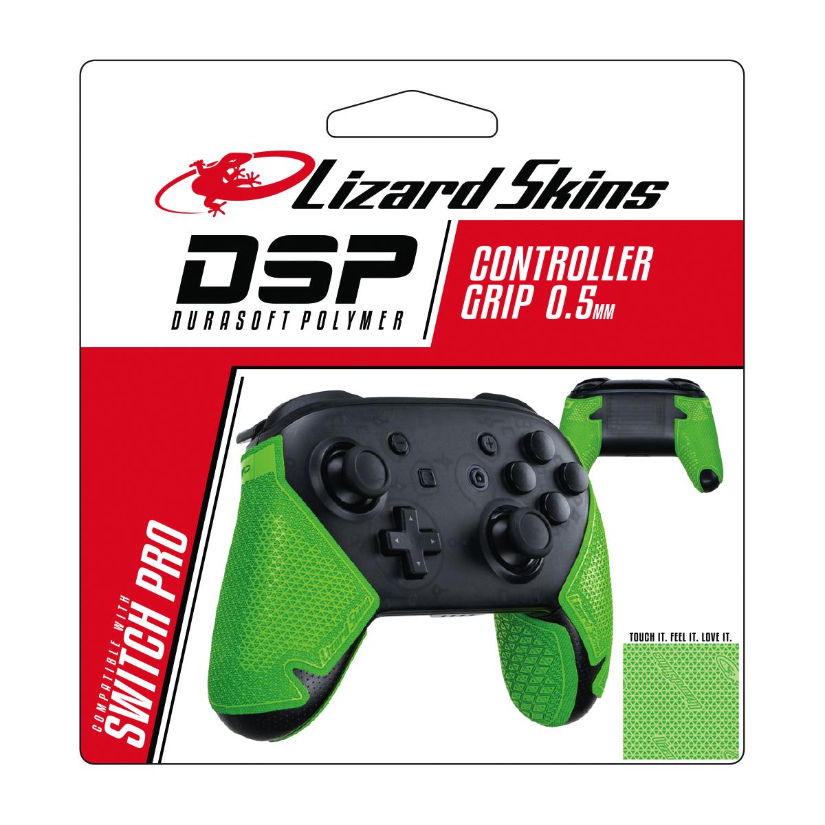 lizard skins dsp controller grip for switch pro contoller (emerald green)