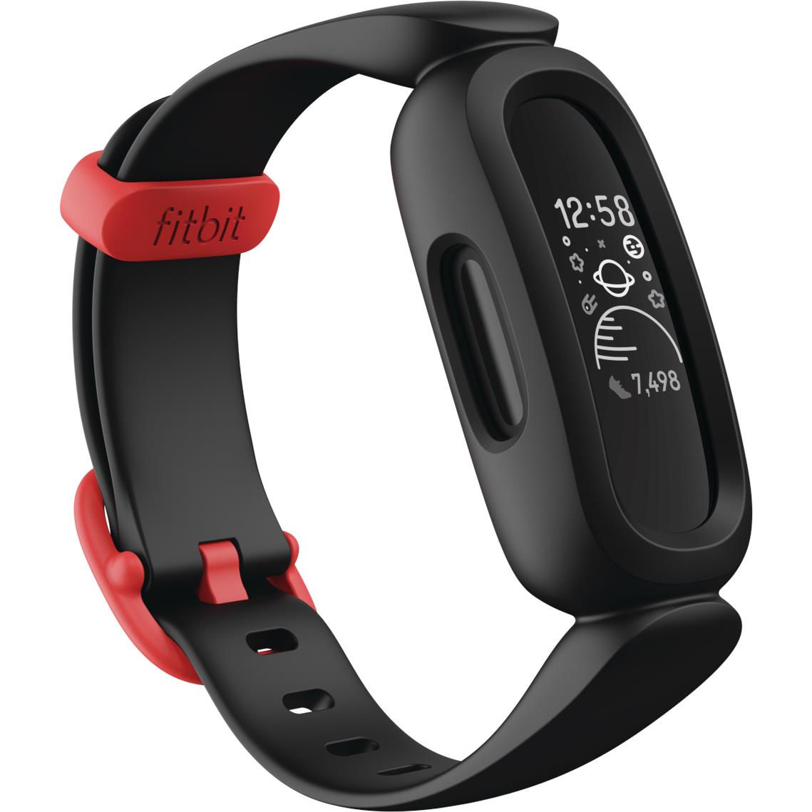 fitbit ace 3 kids activity tracker (black/red)