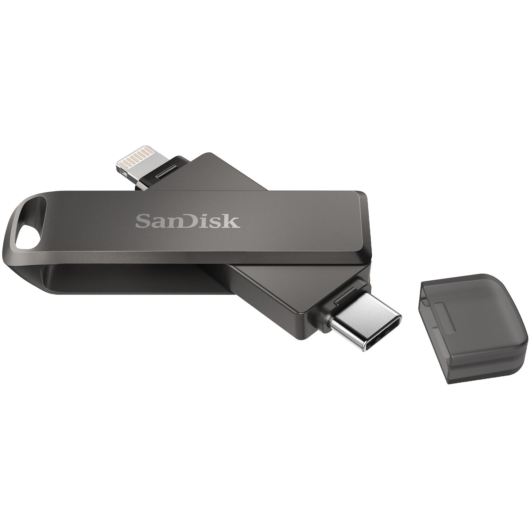 sandisk ixpand lightning and usb type-c flash drive (256gb)