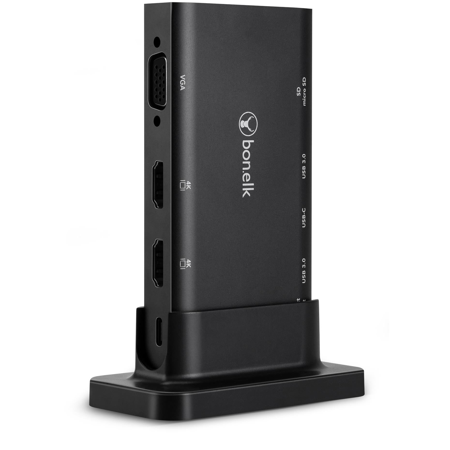 bonelk long-life usb-c to 9-in-1 multiport desktop hub