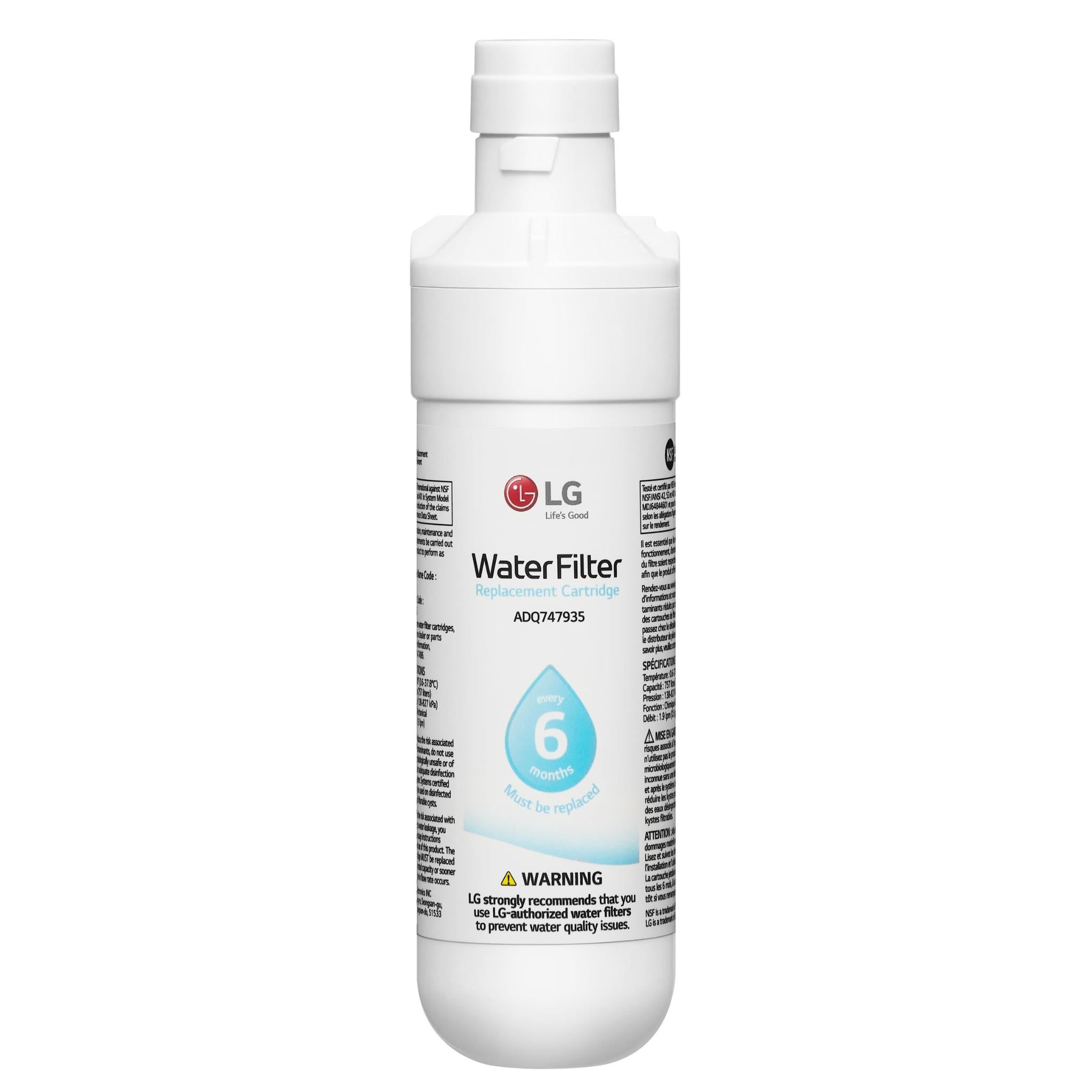 lg refrigerator internal water filter