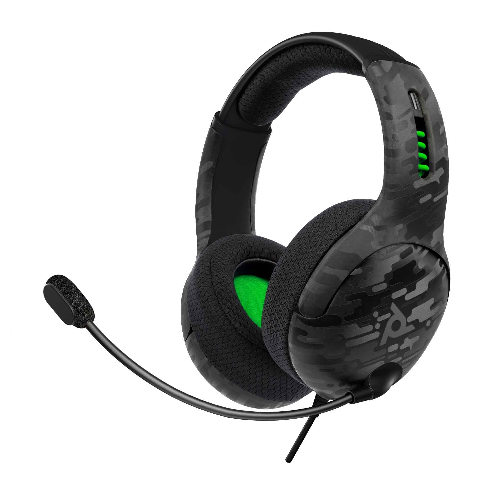 lvl 50 wired gaming headset for xbox (black camo)