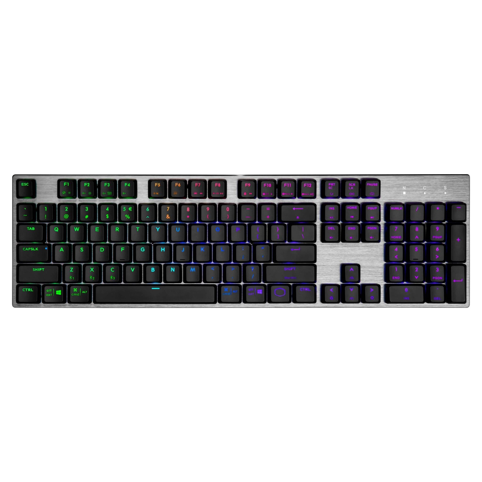 cooler master sk653 rgb hybrid gaming keyboard (brown switch)