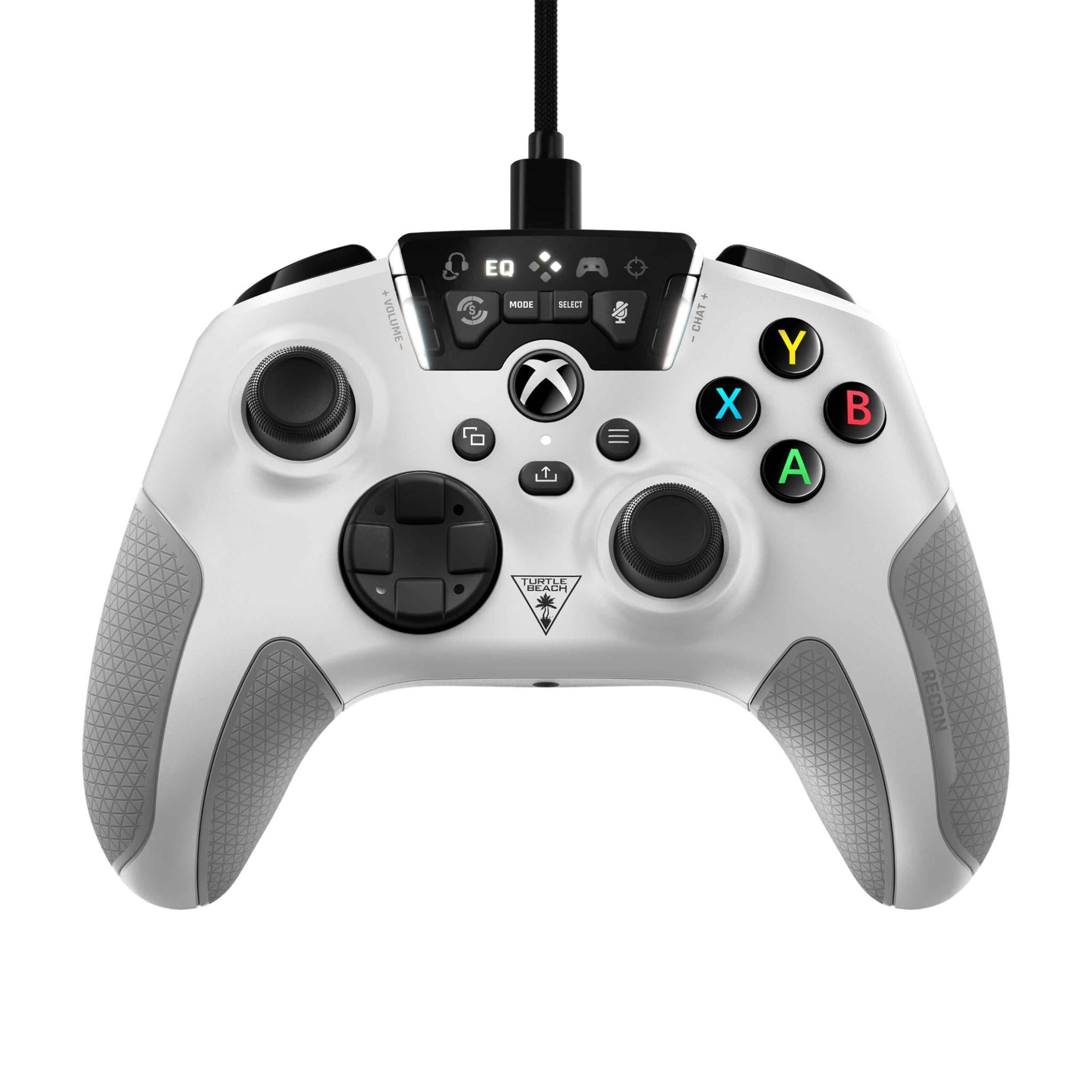 turtle beach recon wired controller (white) for xbox series x|s & xbox one or windows 10 pc