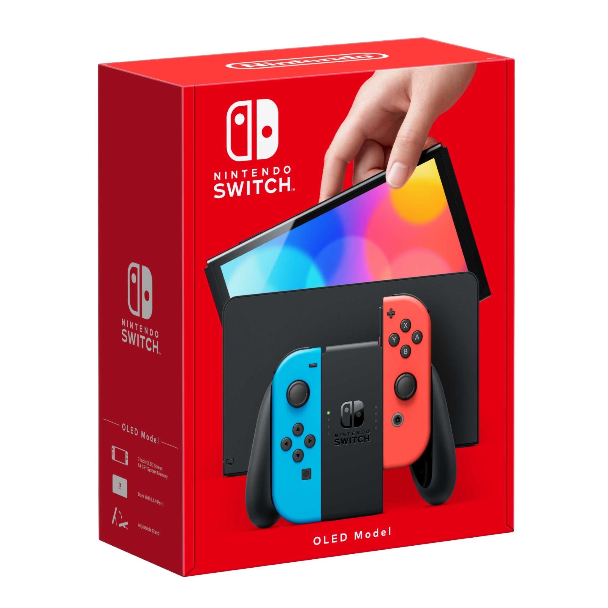 nintendo switch console oled model neon