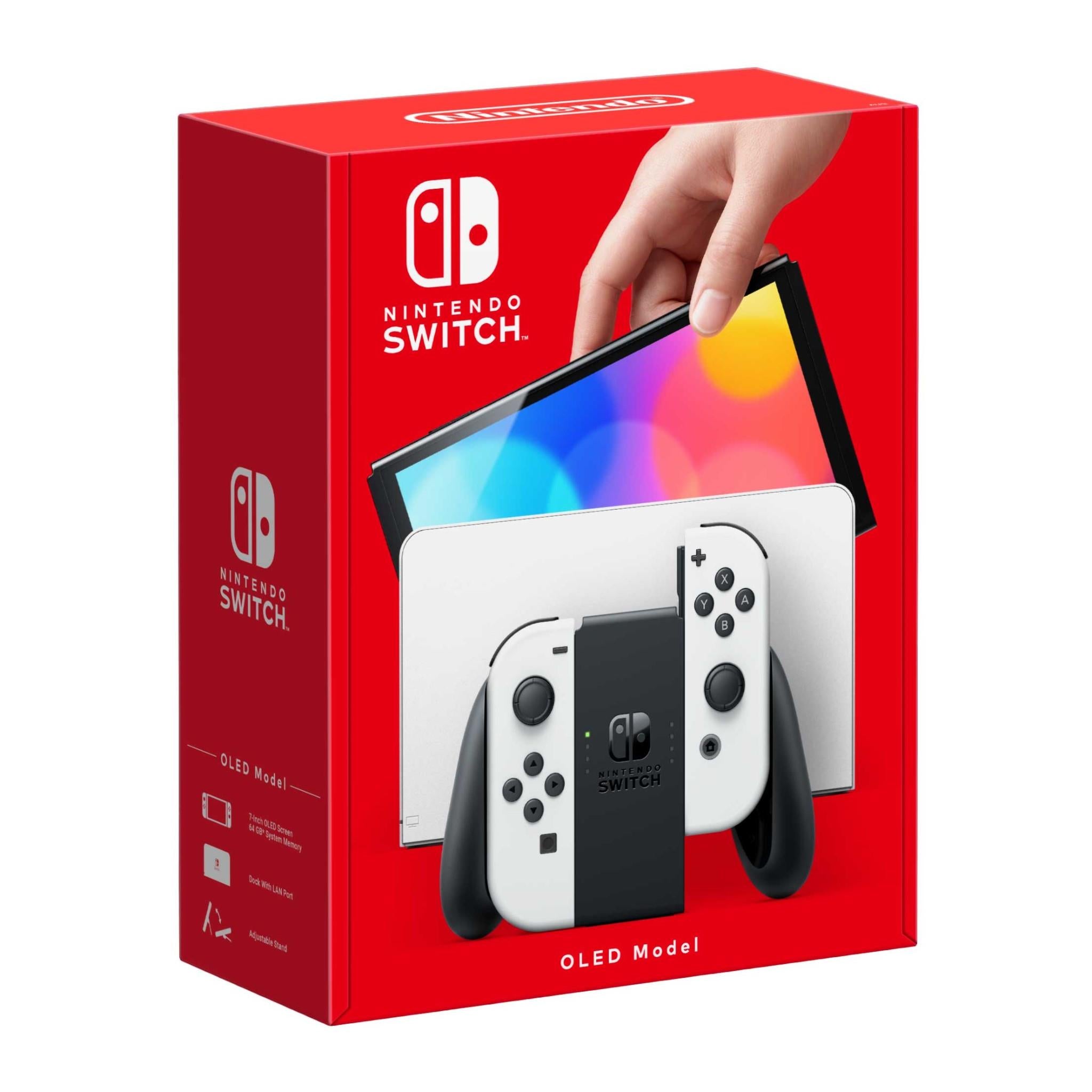 nintendo switch console oled model white