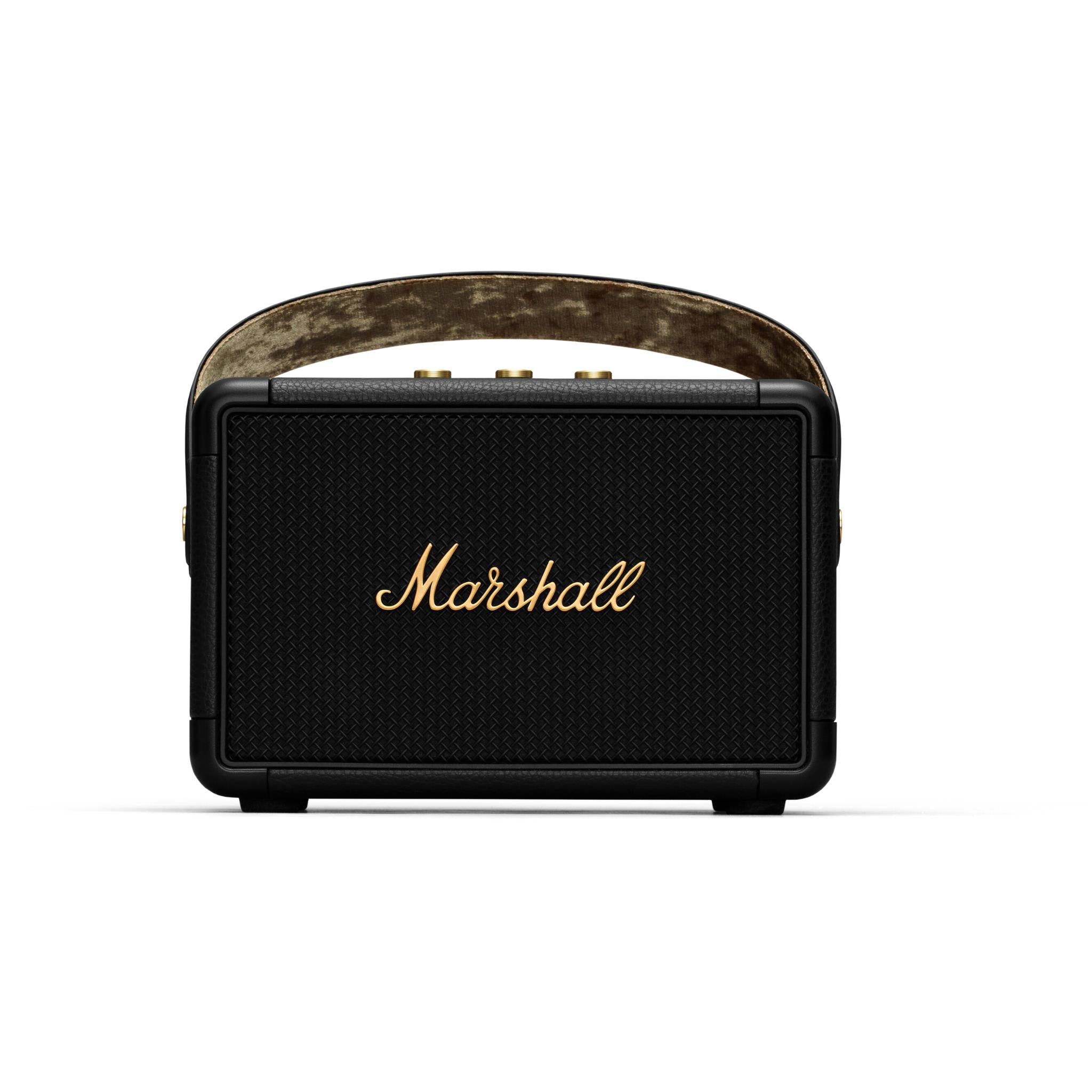 marshall kilburn ii portable bluetooth speaker (black & brass)