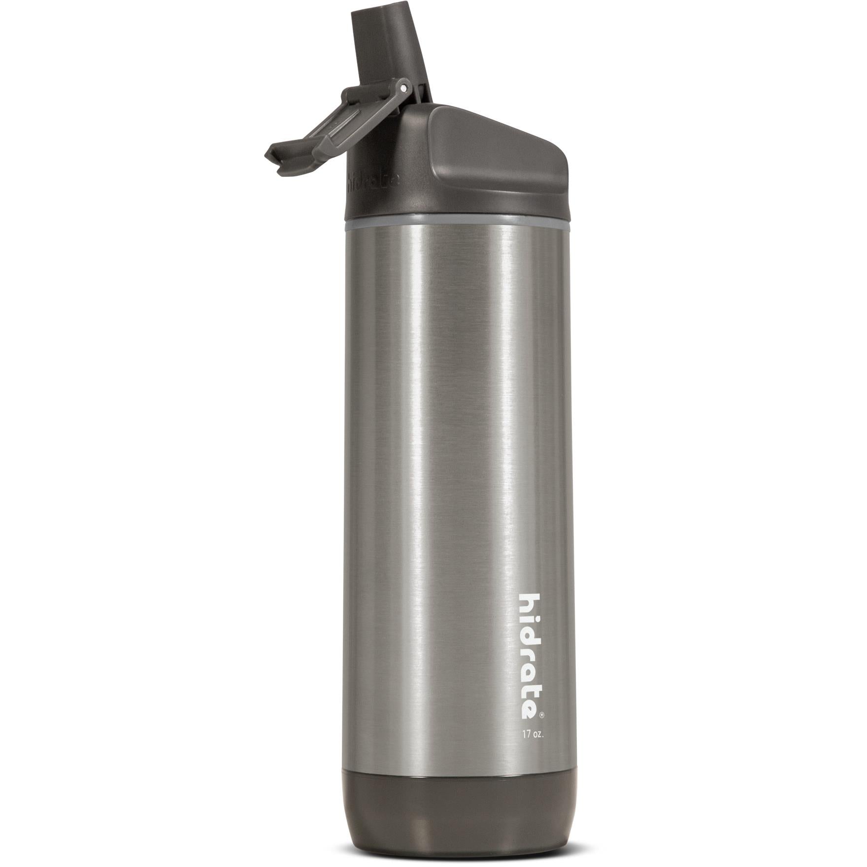 hidrate spark pro steel 621ml straw smart drink bottle (stainless steel)