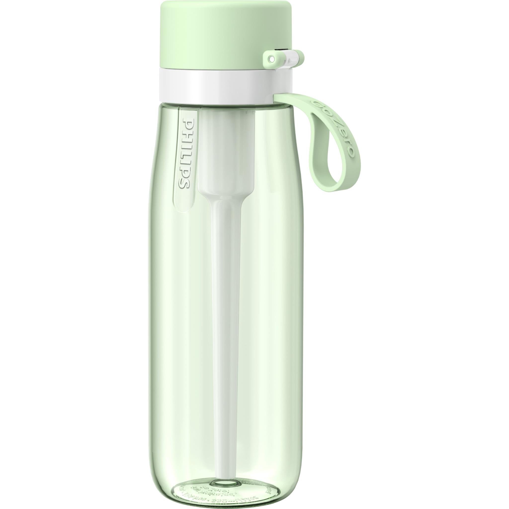 philips gozero 680ml daily straw water bottle (tritan green)