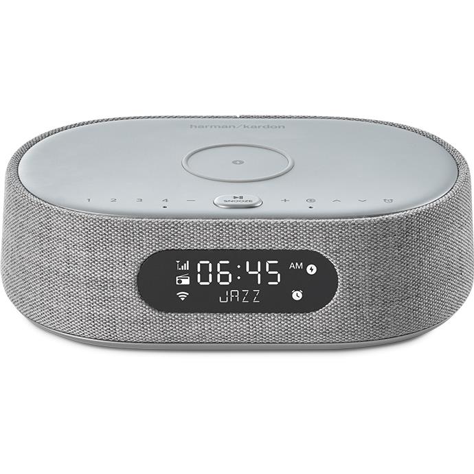 harman kardon citation oasis bedside alarm clock speaker (grey)