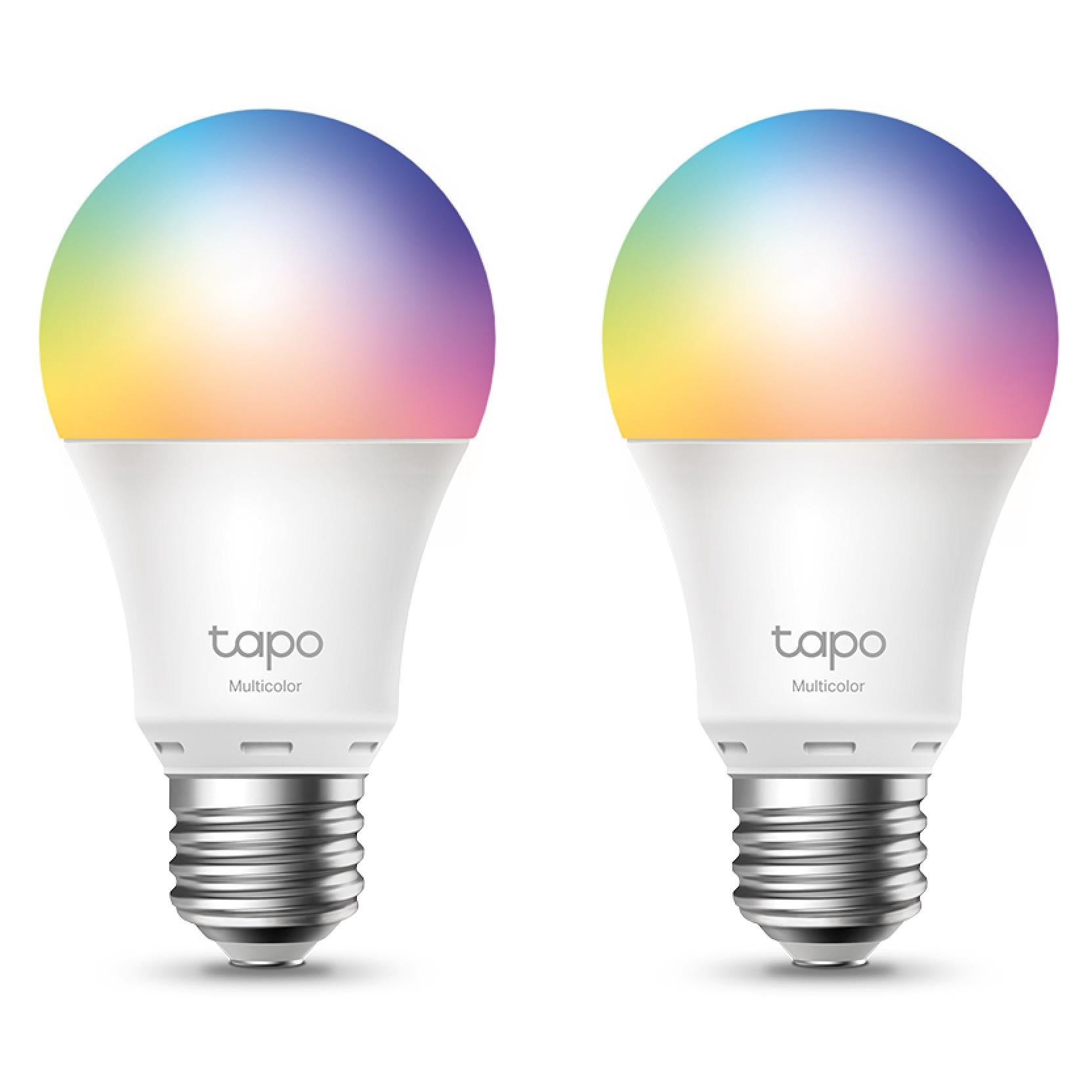 tp-link tapo smart wi-fi multicolour bulb (e27) [2-pack]