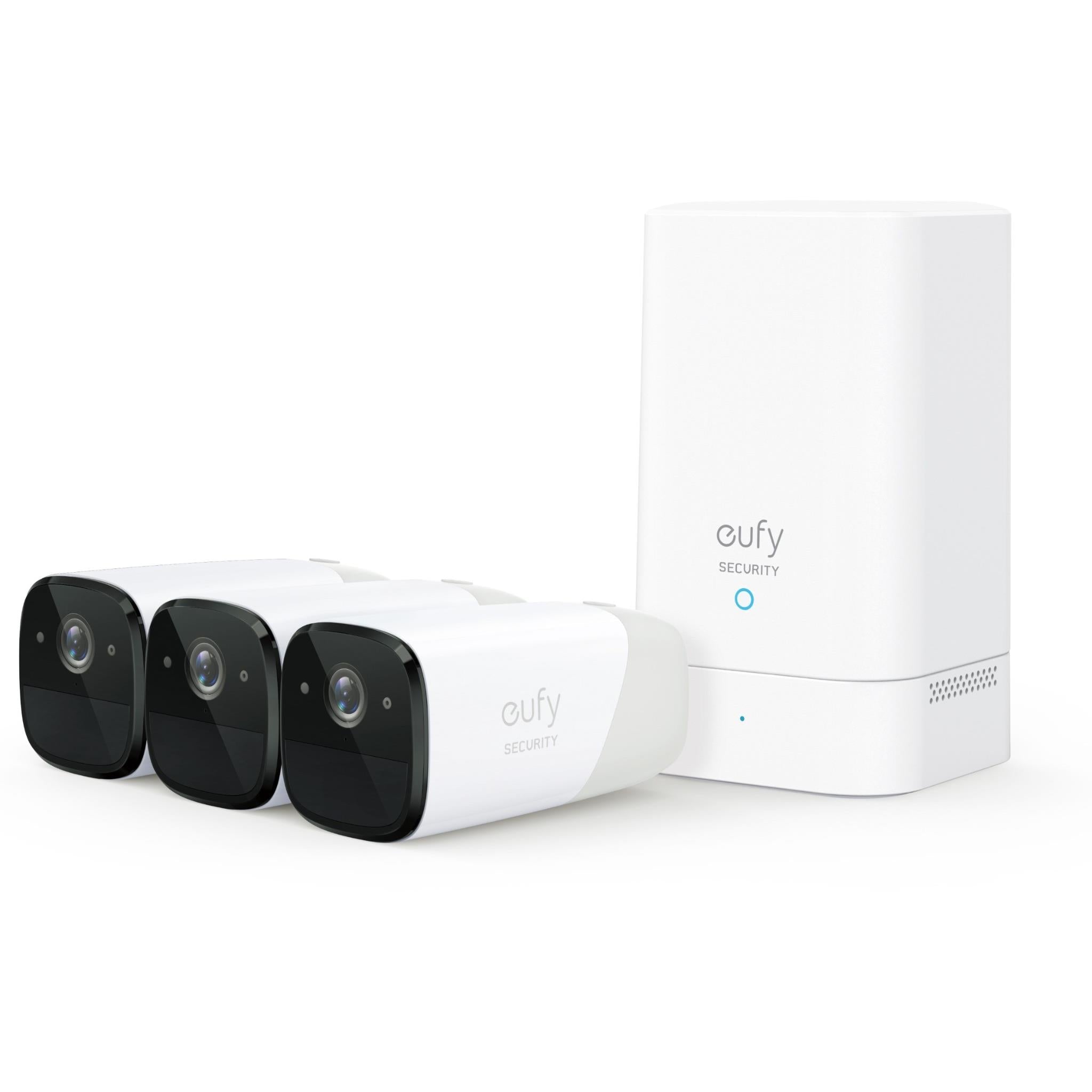 eufy security cam 2 pro 2k wireless home security system (3 pack)