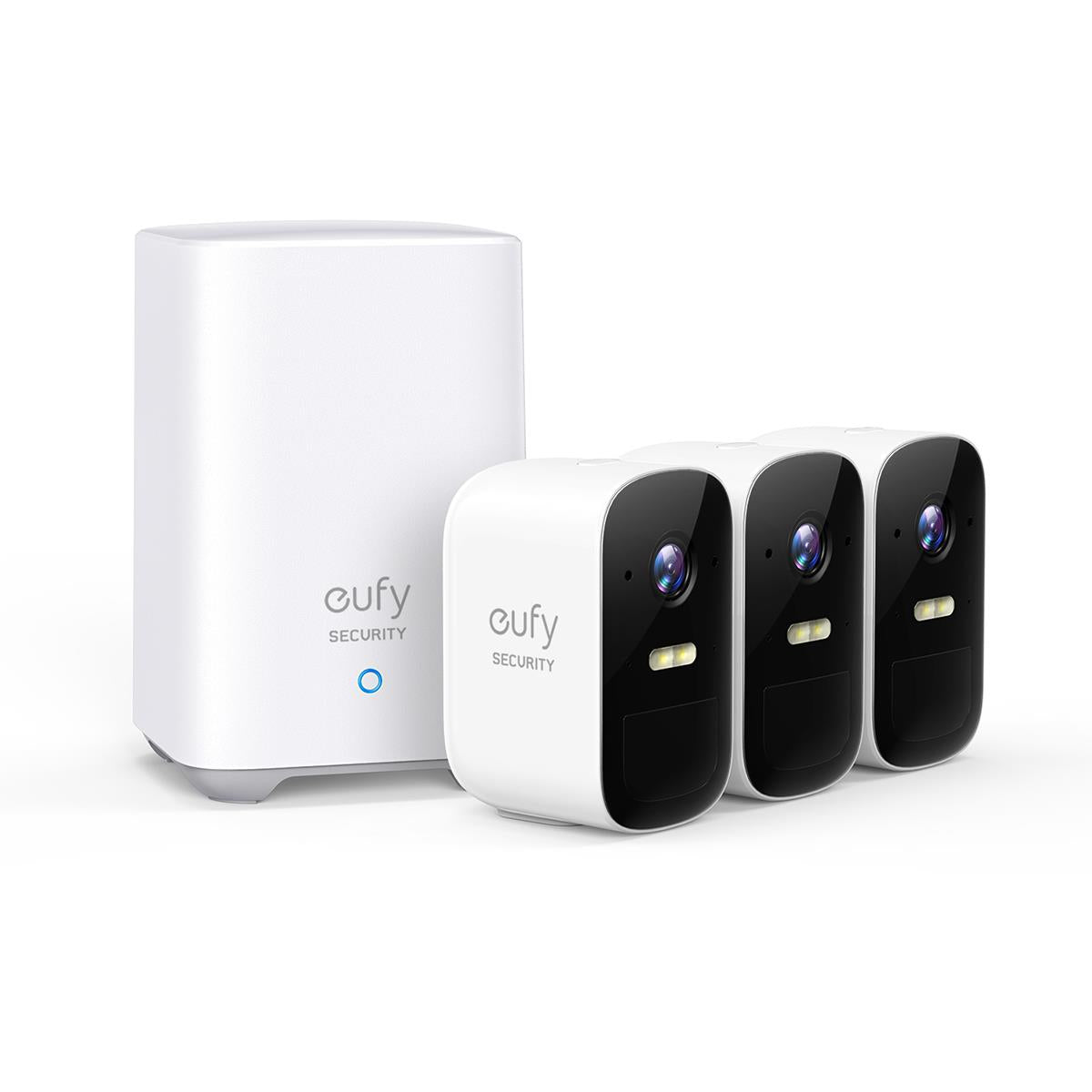 eufy security eufycam 2c pro 2k wireless home security system (3 pack)