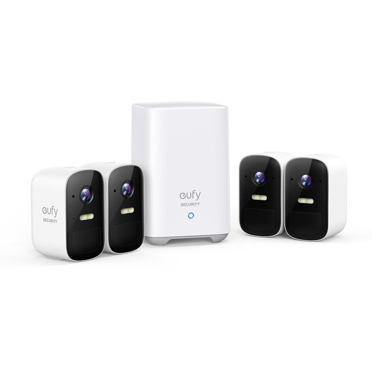 eufy security eufycam 2c pro 2k wireless home security system (4 pack)