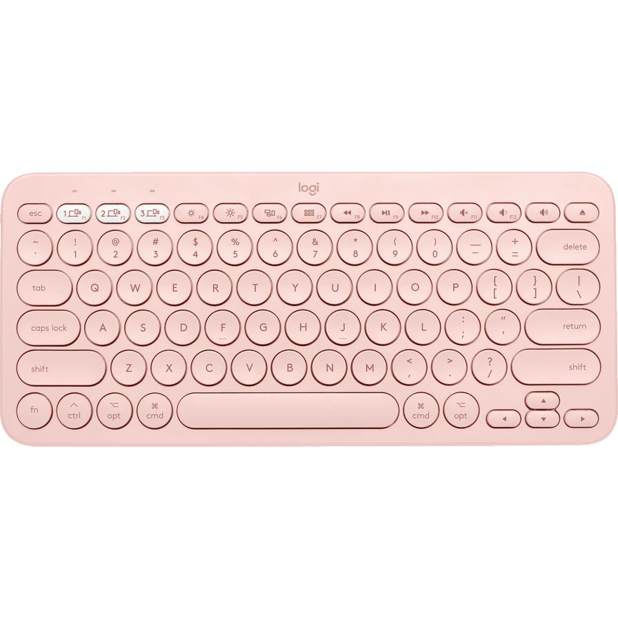 logitech k380 bluetooth multi-device keyboard for mac (rose)