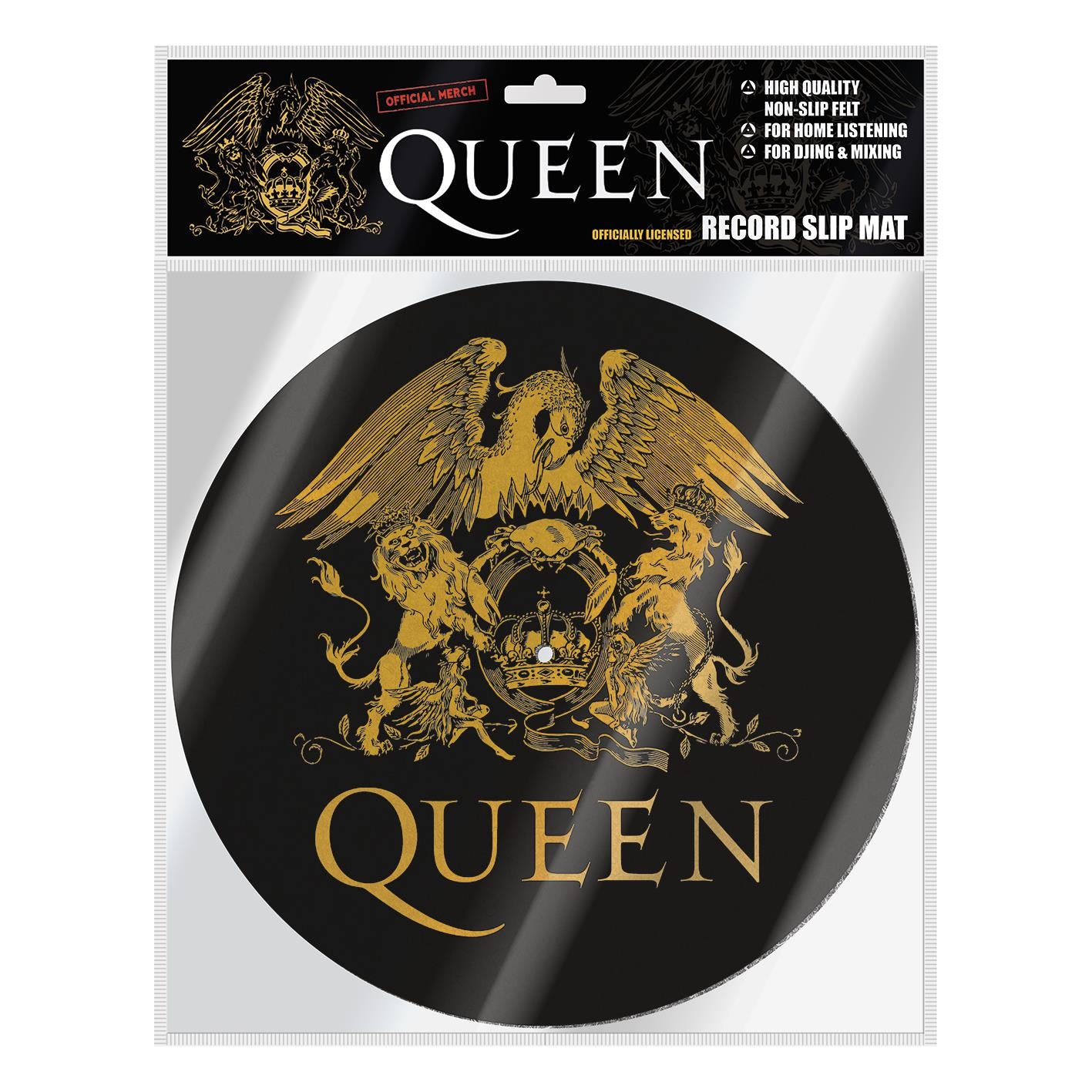 queen - logo vinyl record slipmat (lp)