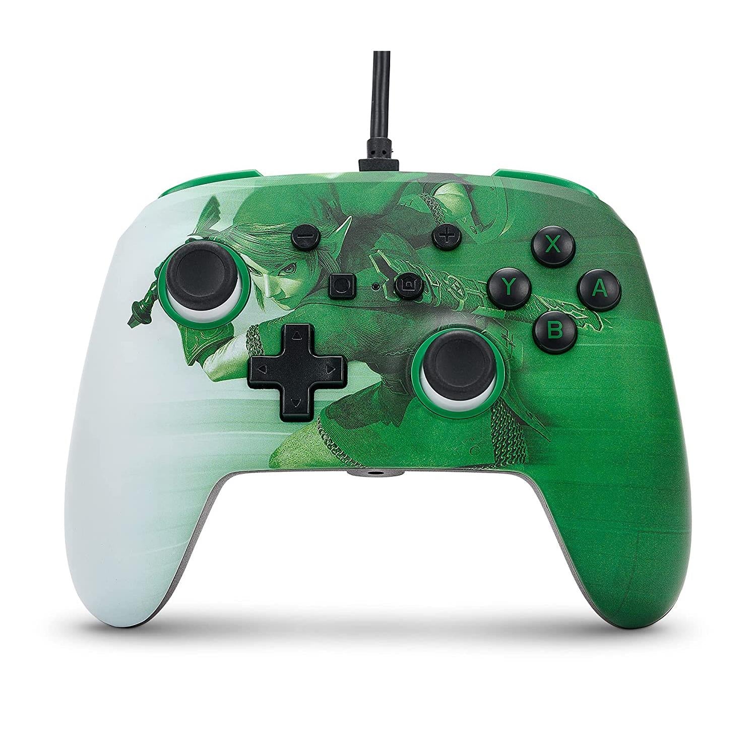 powera enhanced wired controller for nintendo switch (zelda heroic link)