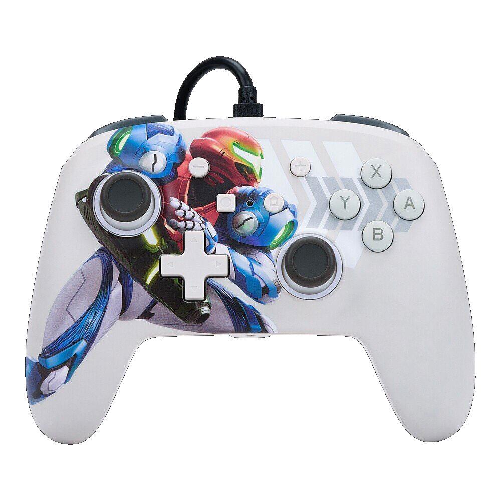powera enhanced wired controller for nintendo switch (metroid dread)