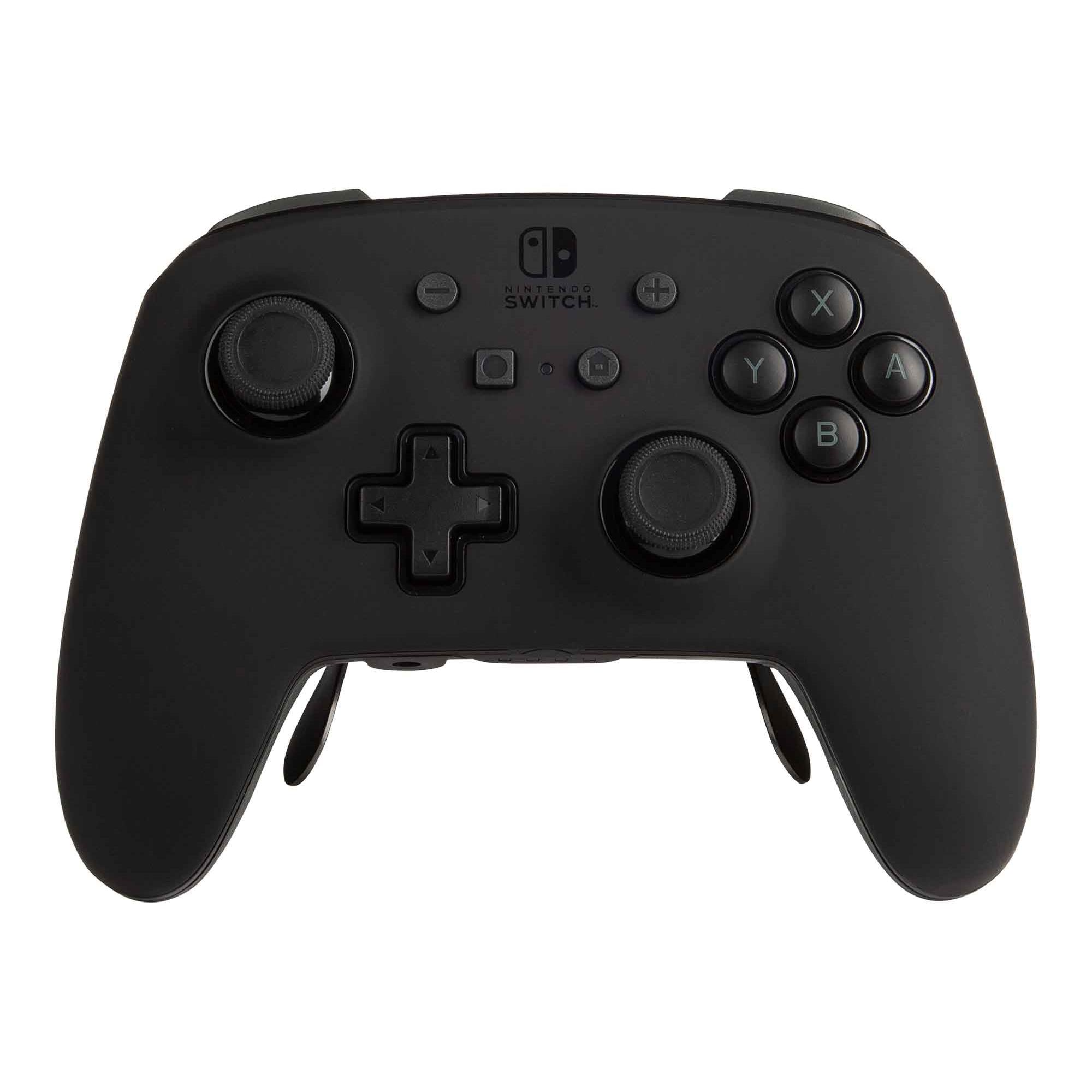 powera fusion pro wireless controller for nintendo switch (black & white faceplates)