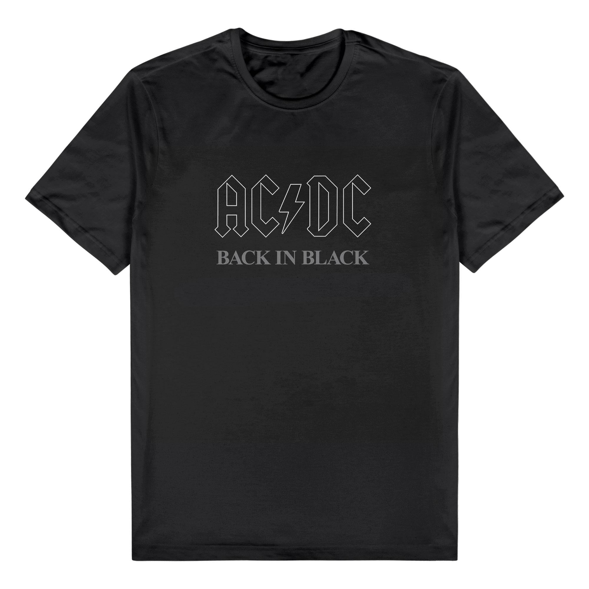 ac/dc - back in black t-shirt