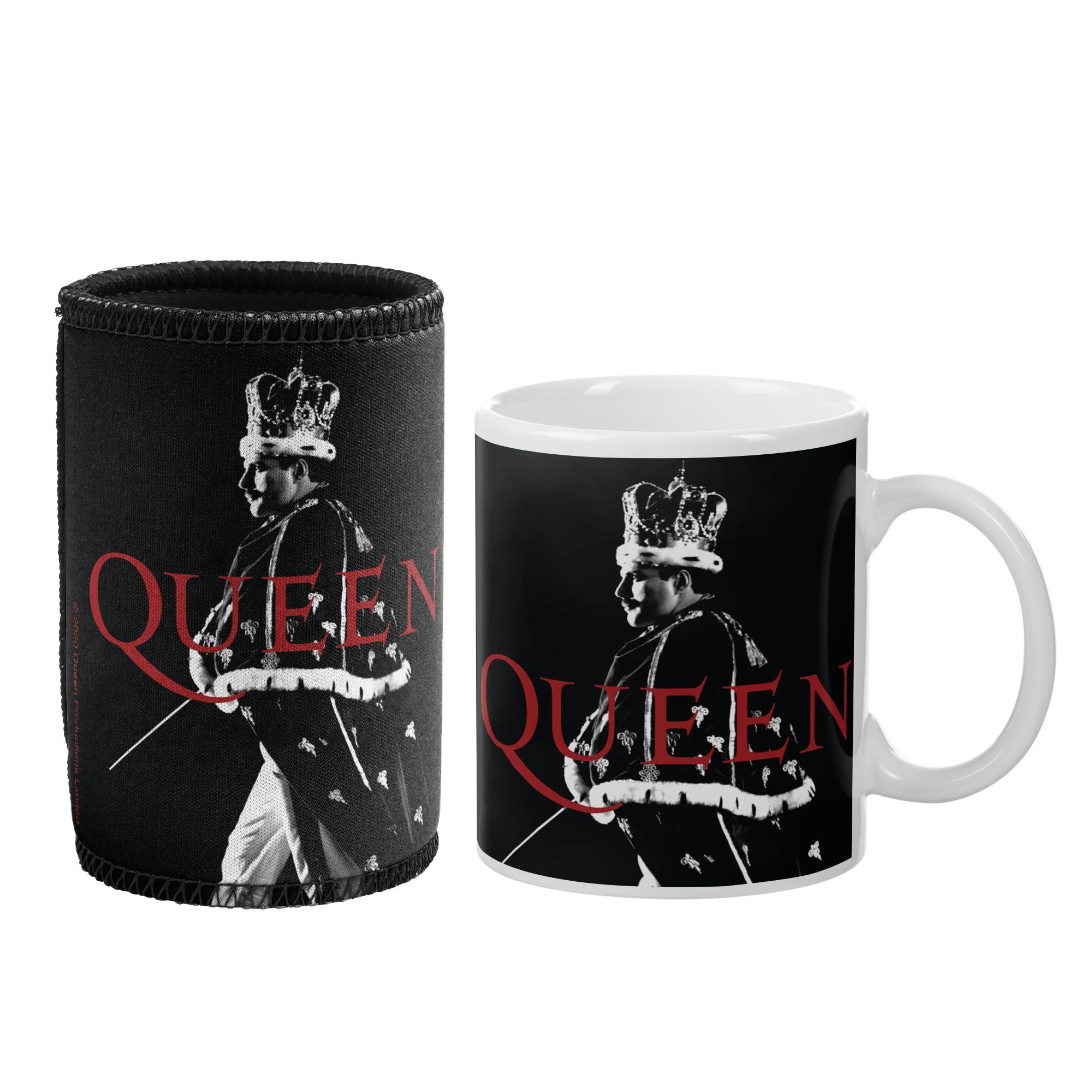 queen - mug & can cooler gift pack