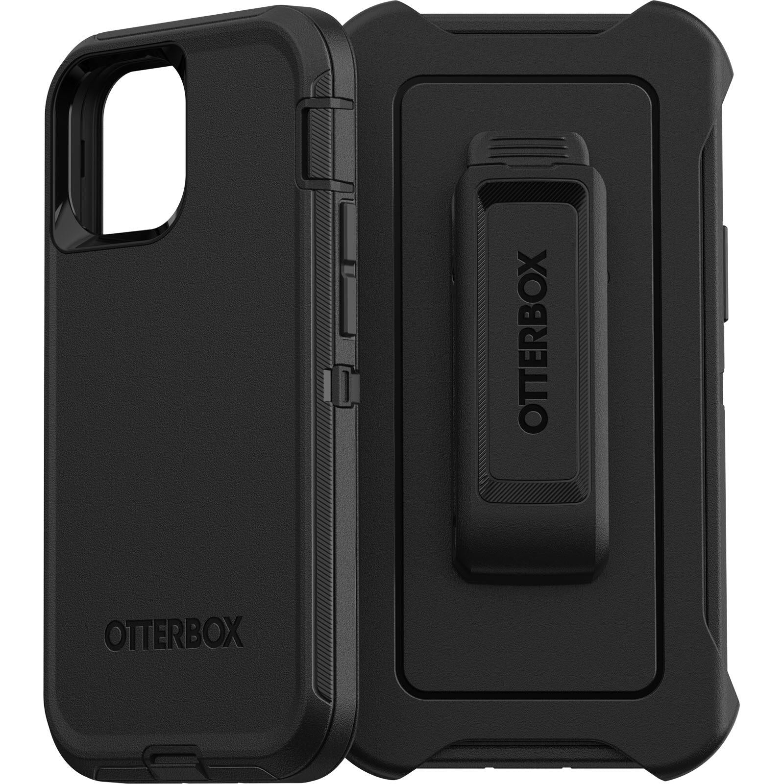 otterbox defender case for iphone 13 mini (black)