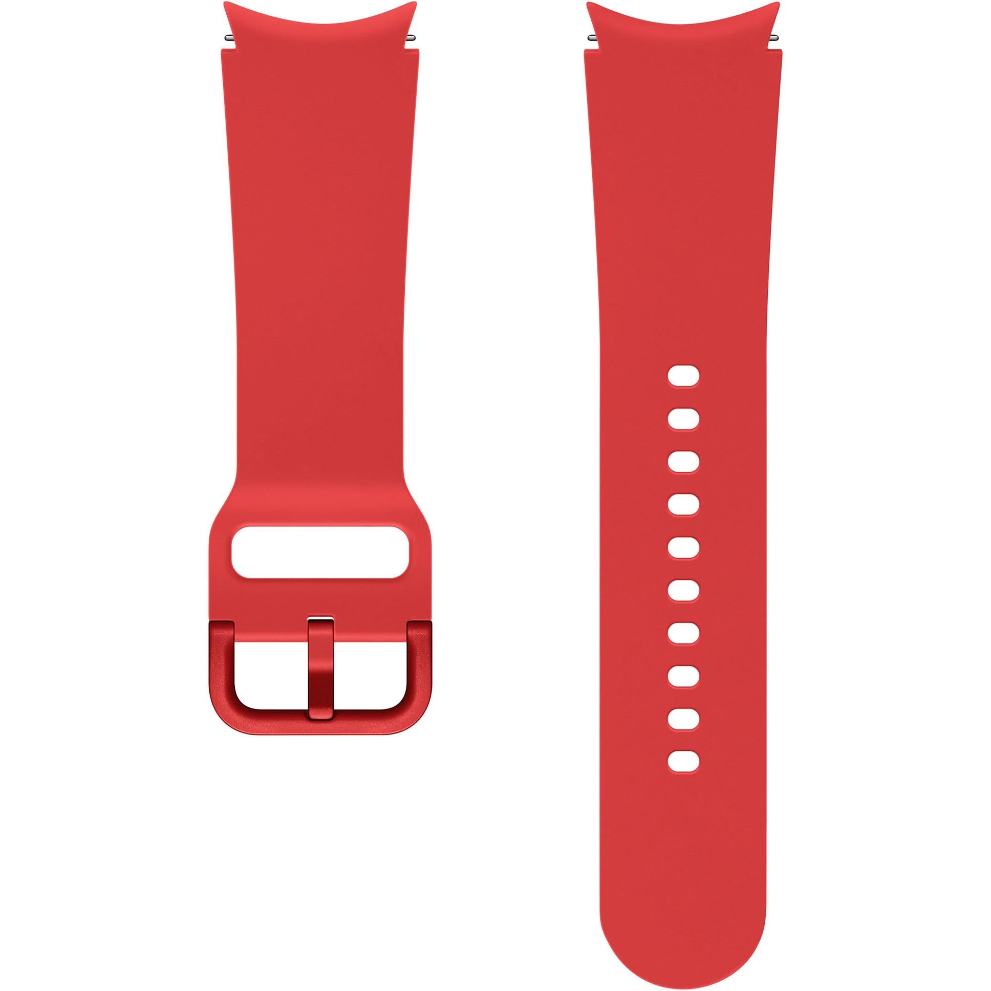 samsung sport band for galaxy watch4 20mm [s/m] (red)