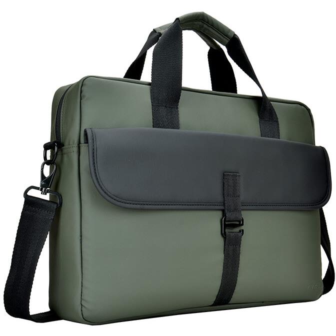 evol krispo 15.6" laptop briefcase bag (olive)