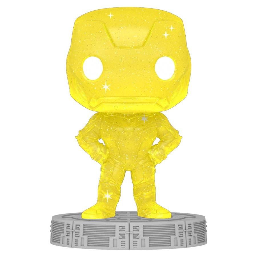 avengers - iron man infinity saga yellow (artist) pop! vinyl with protector