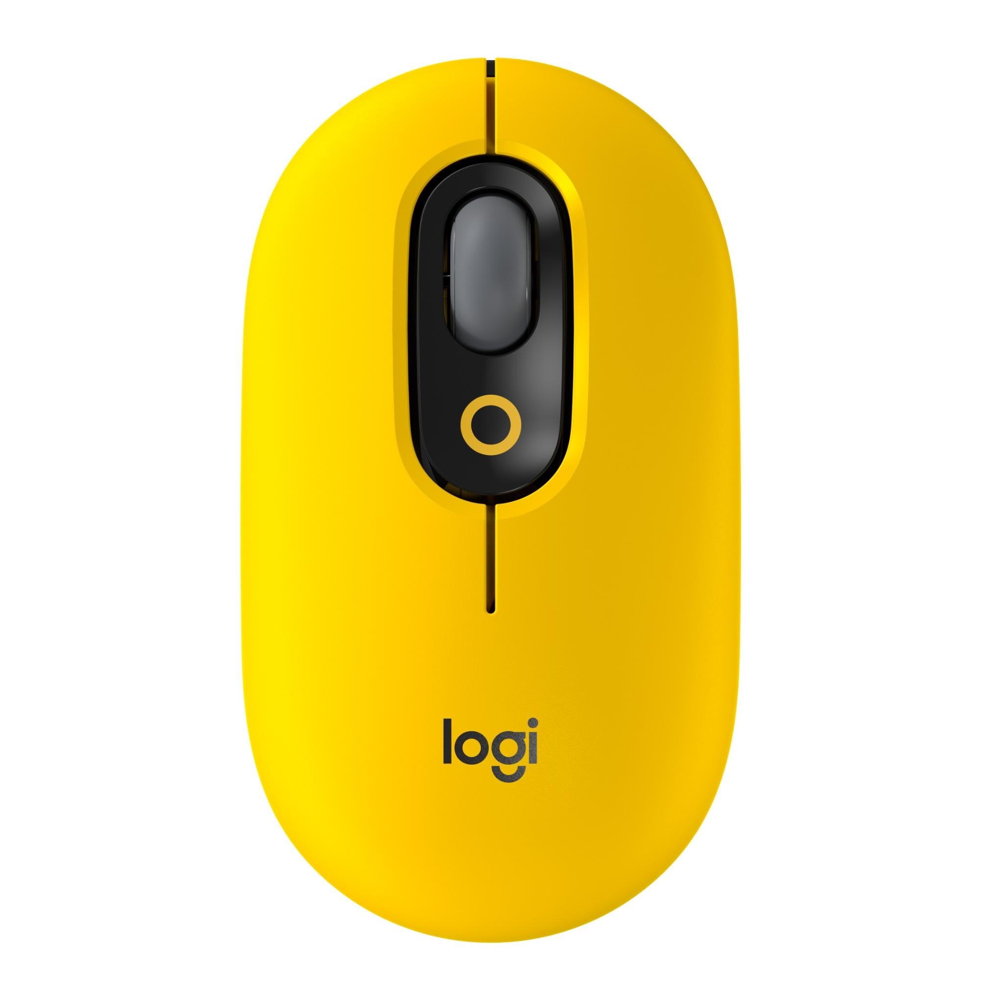 logitech pop mouse with emoji (blast yellow)