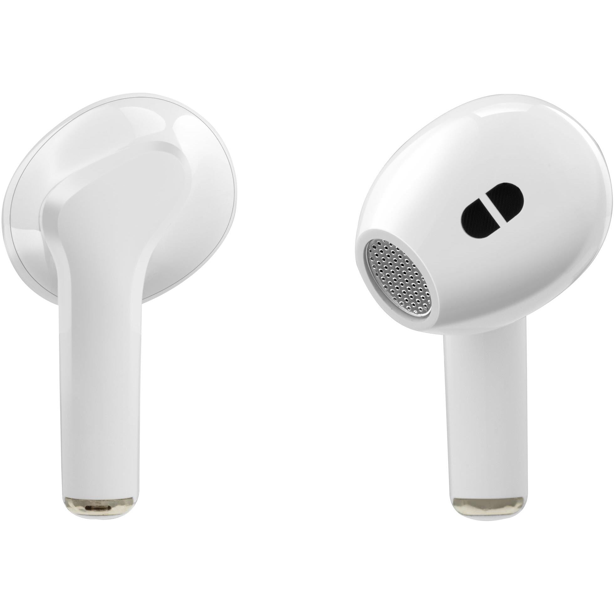 xcd true wireless stem buds with usb-c charging case (white)