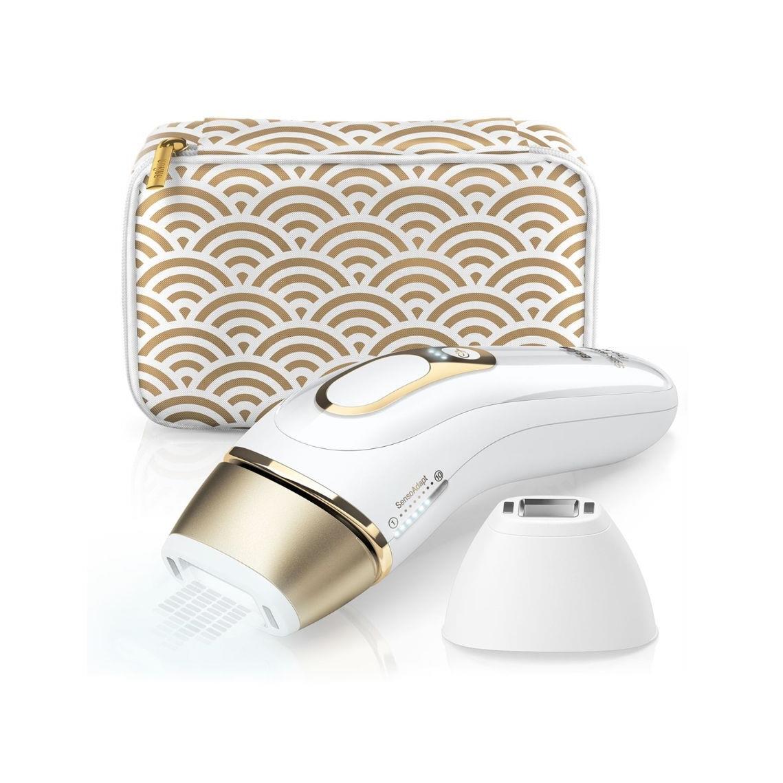 braun ipl silk-expert pro 5 hair remover (white/gold)