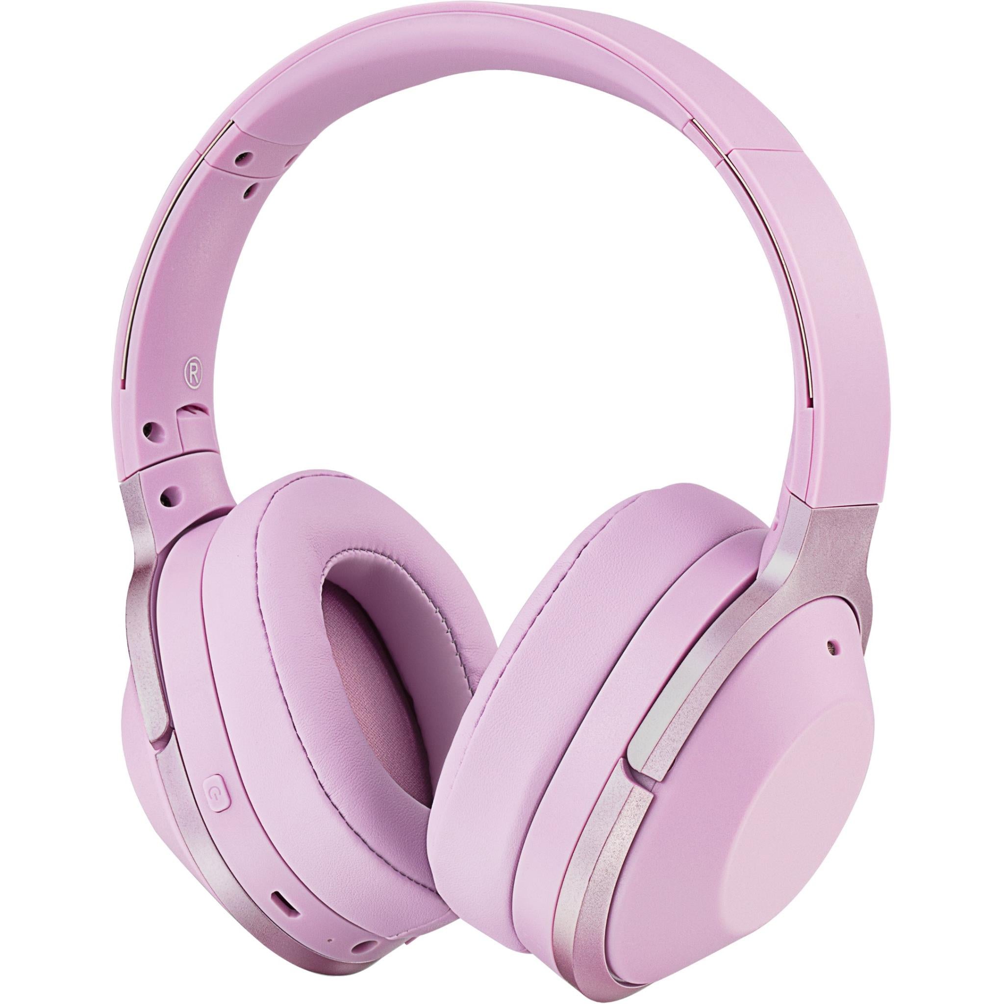 xcd bluetooth over-ear fashion headphones (mauve)