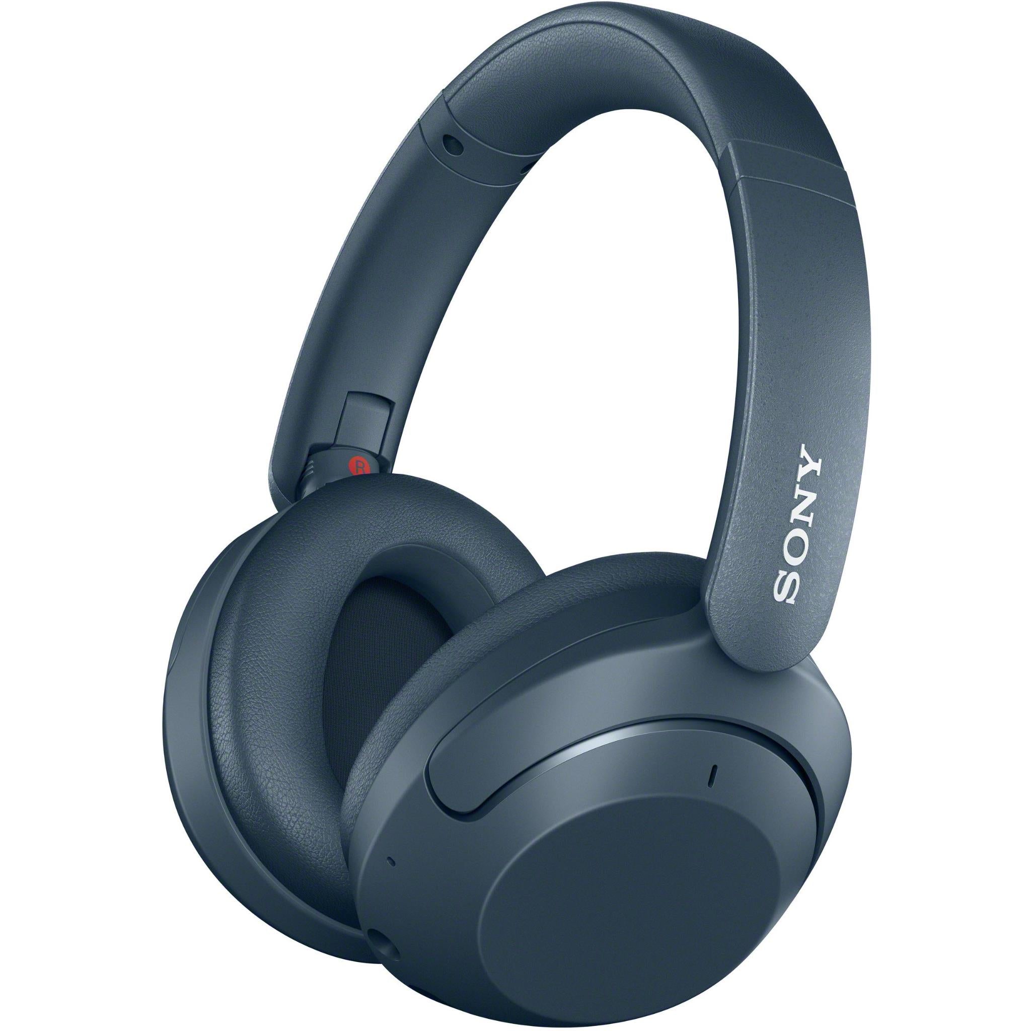 sony wh-xb910n wireless noise cancelling over-ear headphones (blue)