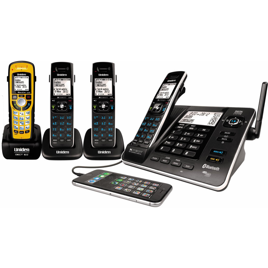 Uniden 8355+3WP XDECT Digital Cordless Phone System JB HiFi