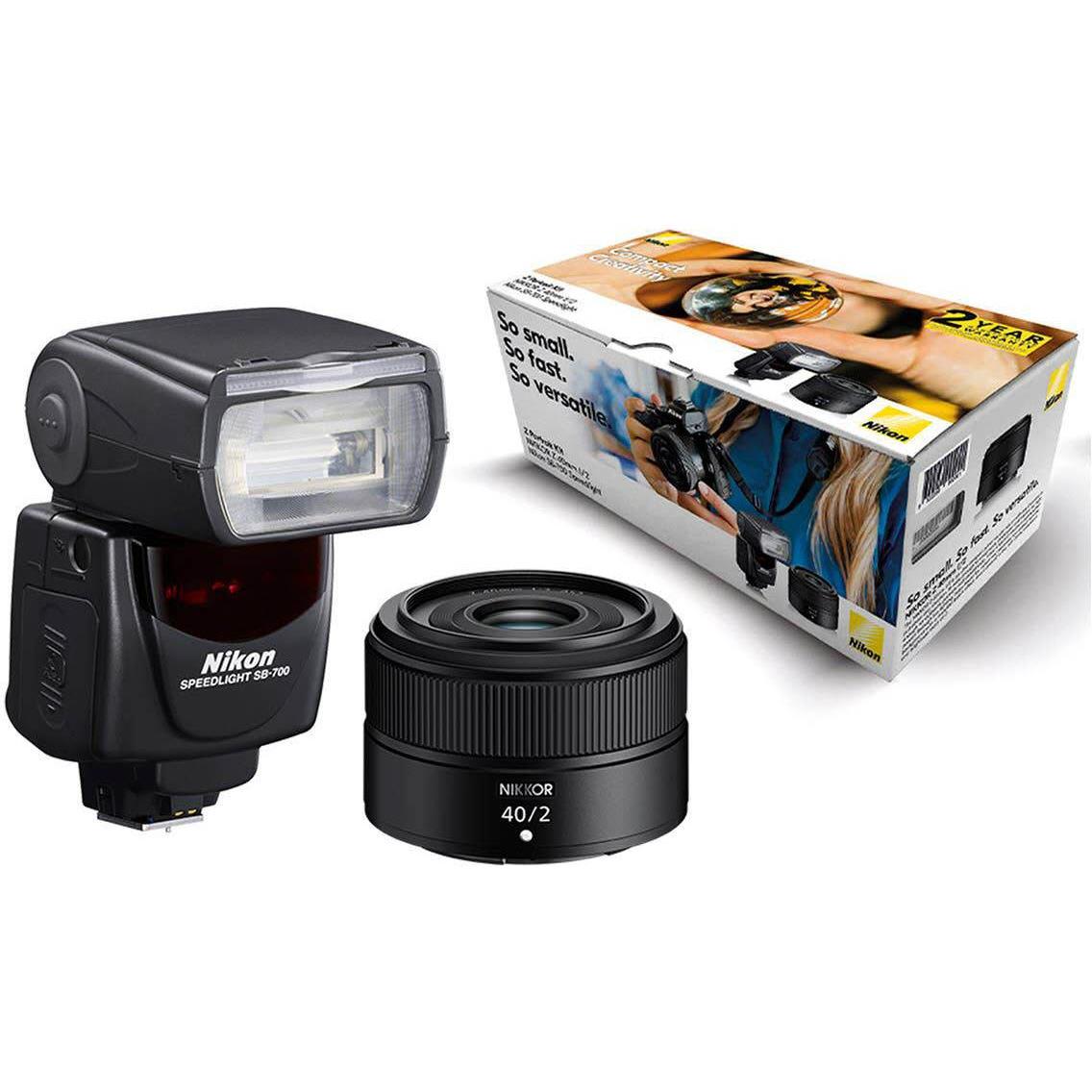 nikon z 40mm f2 lens + sb-700 flash portrait kit