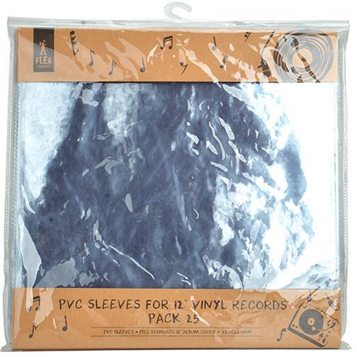 flea market pvc sleeves for 12" vinyl records (25 pack)